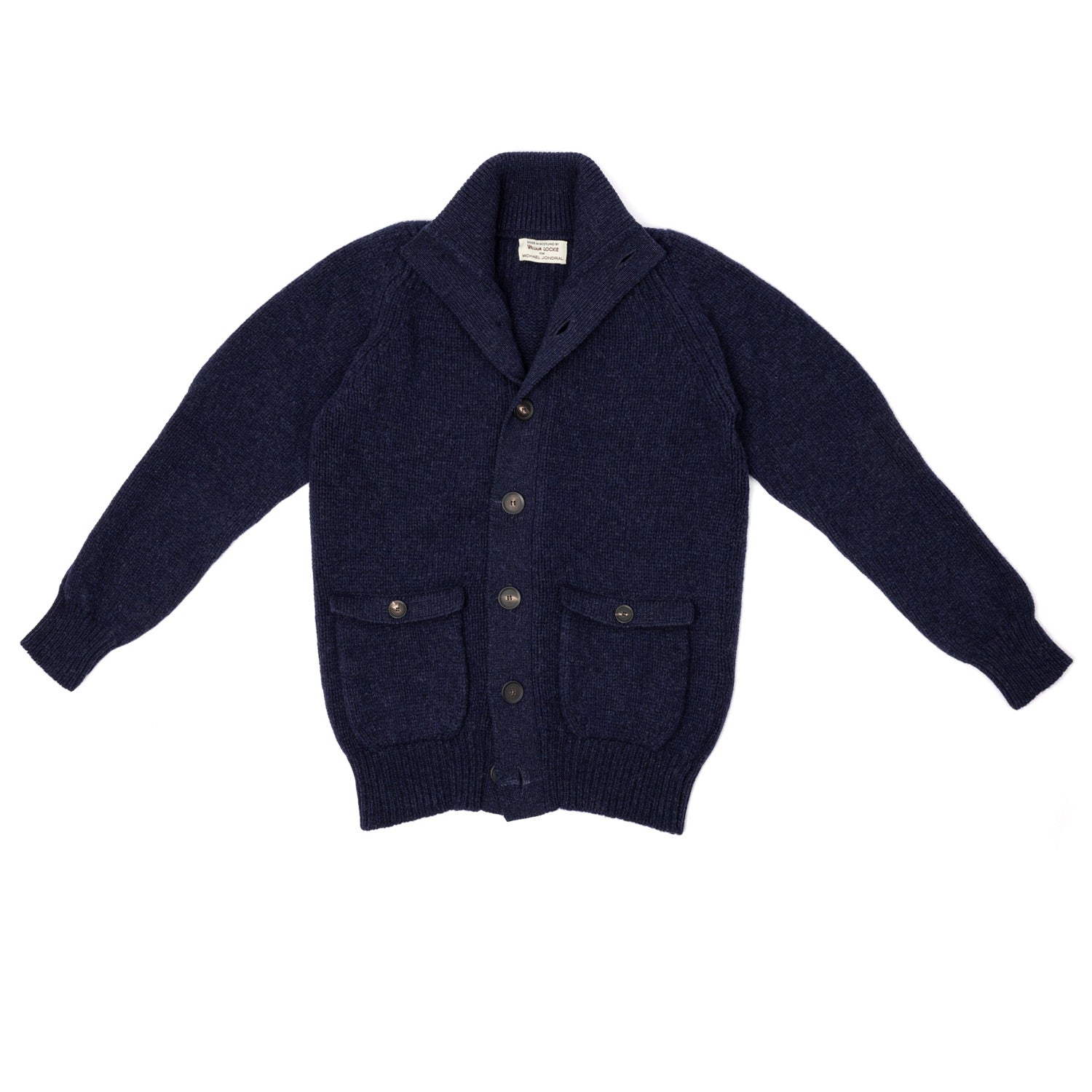 MJ Exclusiv: Cardigan "Lomond Knit-Bomber" made from 4-Ply Geelong Lambswool